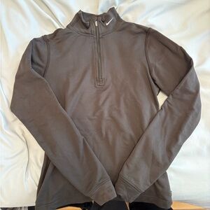 Nike Dark Olive/Brown FIT DRY Quarter-Zip Pullover